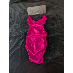 NWOT Wild Fable Neon Pink Cut Out Dress XS